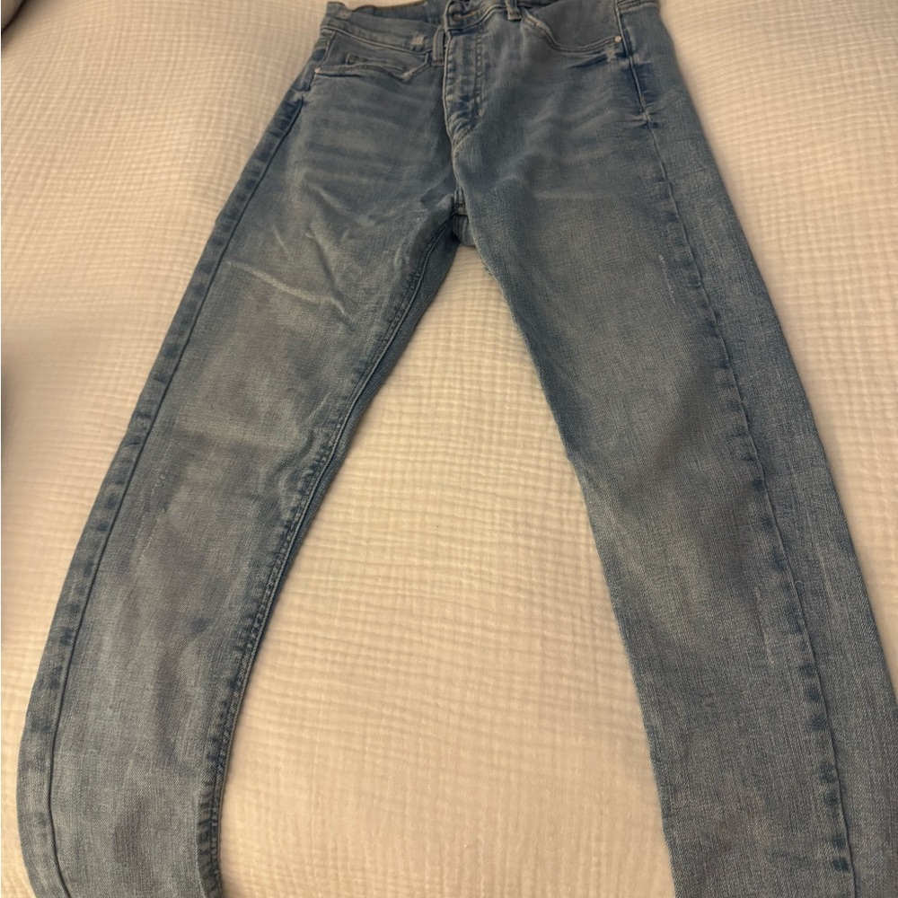 Zara Women's Skinny Jeans - Light Blue